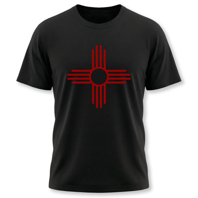 Native American Red Zia Sun Symbol T-Shirt | New Mexico Southwest Graphic Tee
