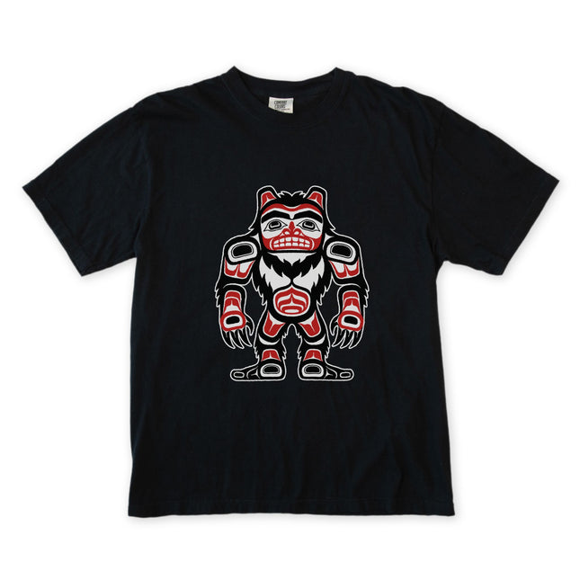 Haida Sasquatch Bigfoot T-Shirt | Indigenous Pacific Northwest Art Tshirt