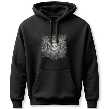 Triple Moon Eye Spiritual Awakening Graphic Hoodie
