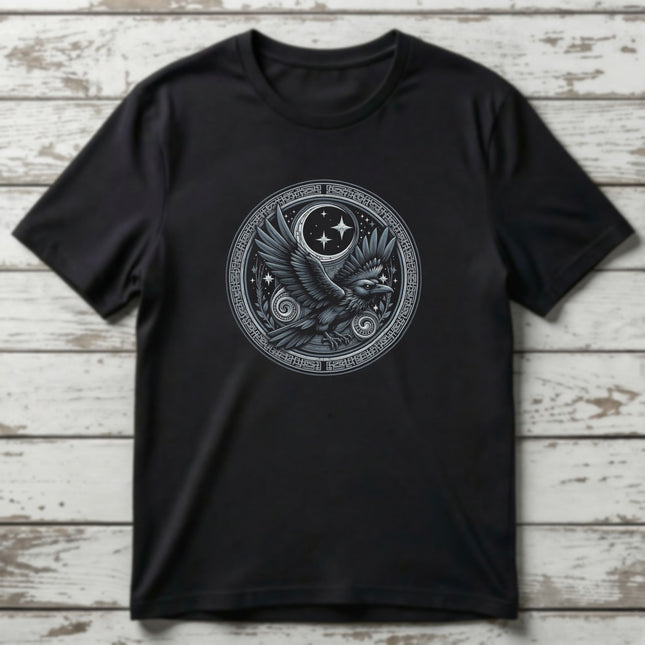Norse Raven T-Shirt | Viking Mythology Bird Graphic Unisex Tee | V7