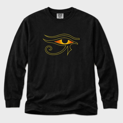 Eye of Ra Long Sleeve T-Shirt | Egyptian Sun Symbol Graphic Tee