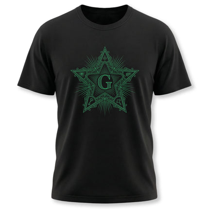 Masonic Blazing Star T-Shirt | Freemasonry & Enlightenment Art Tee