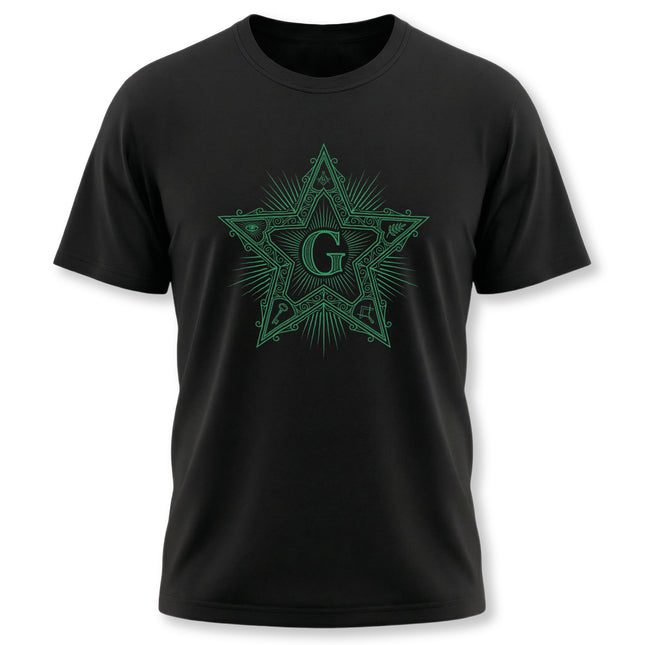 Masonic Blazing Star T-Shirt | Freemasonry & Enlightenment Art Tee
