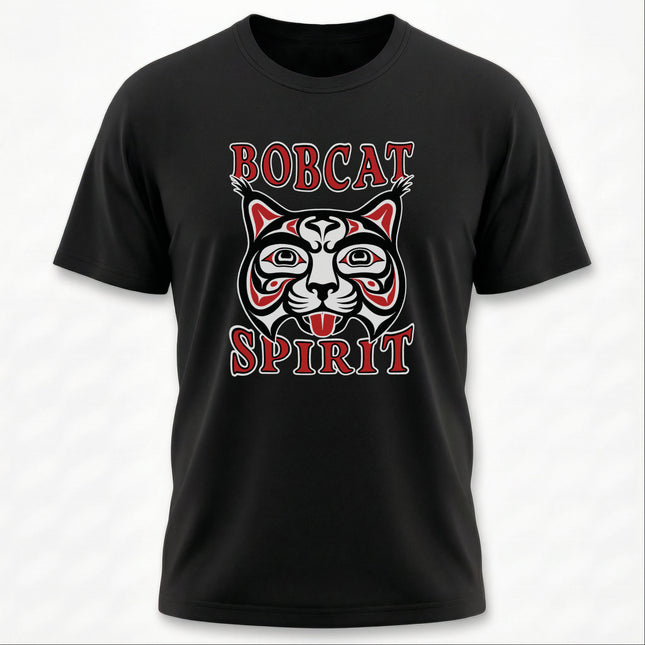 Bobcat Spirit T-Shirt | Indigenous Tribal Animal Graphic Tee | Spirit