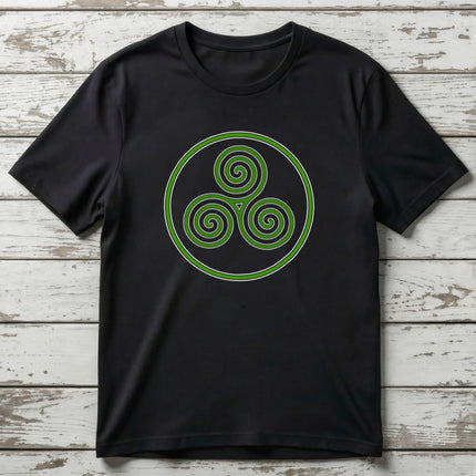 Celtic Triskele T-Shirt | Irish Triple Spiral Knot Tee | V6