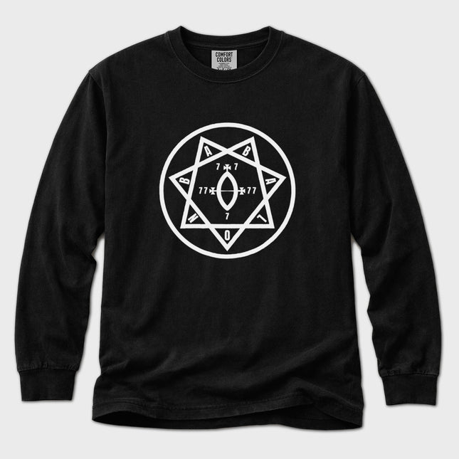 Star of Babalon Long Sleeve T-Shirt | Thelemic Occult Symbol Tee