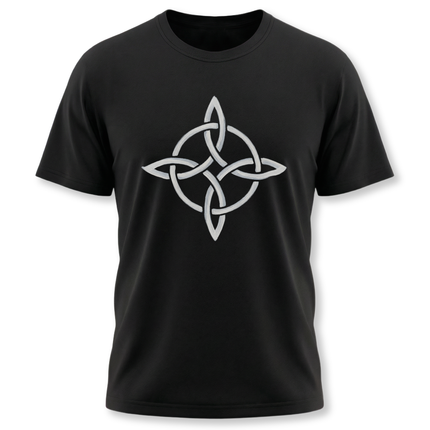Witch's Knot Celtic Protection Magic Symbol T-Shirt | Painted Runic Pagan Tee