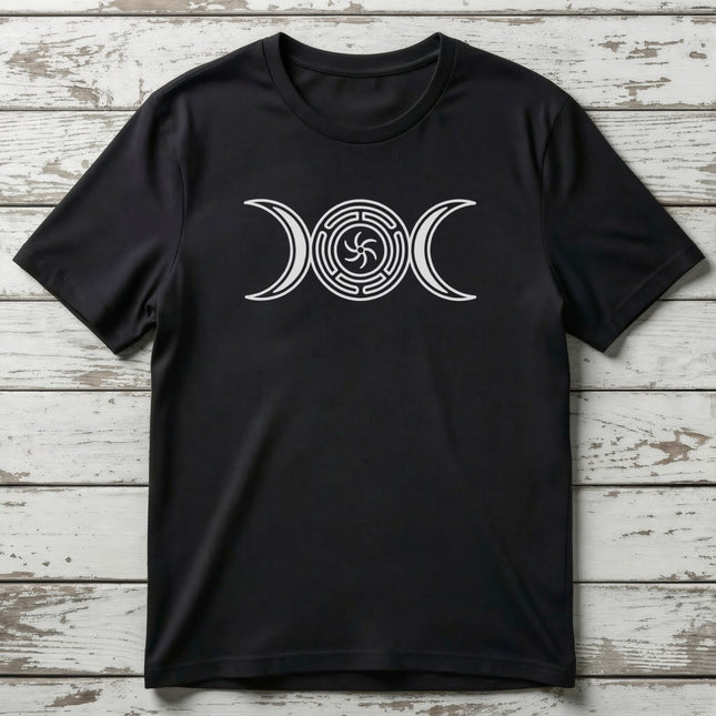 Hekate's Wheel Triple Moon Goddess Shirt | Pagan Witchcraft Unisex Tee V2