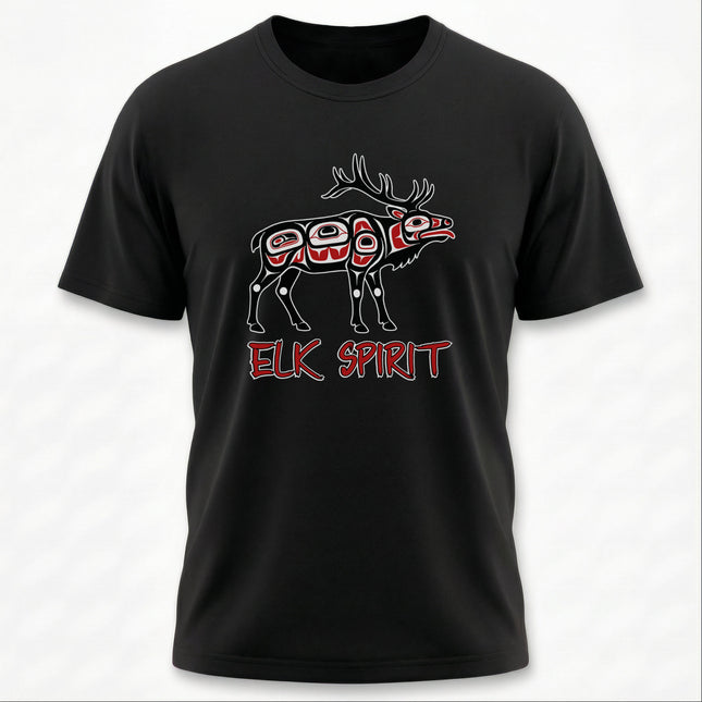 Elk Spirit Native American Formline Art Wildlife T-Shirt | Spirit