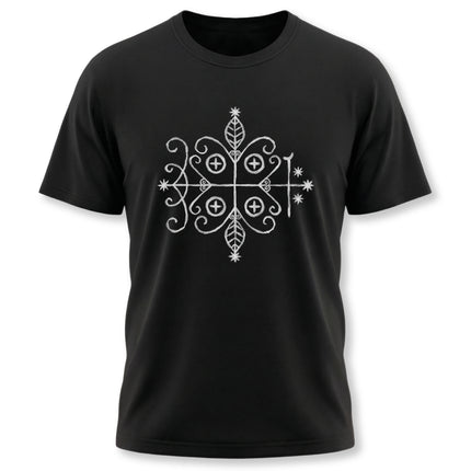 Papa Legba Veve T-Shirt - Haitian Vodou Sacred Geometry Tee