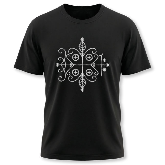 Papa Legba Veve T-Shirt - Haitian Vodou Sacred Geometry Tee