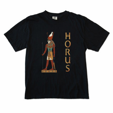 Horus Egyptian God T-Shirt - Hieroglyphic Graphic Art Comfort Colors Tee