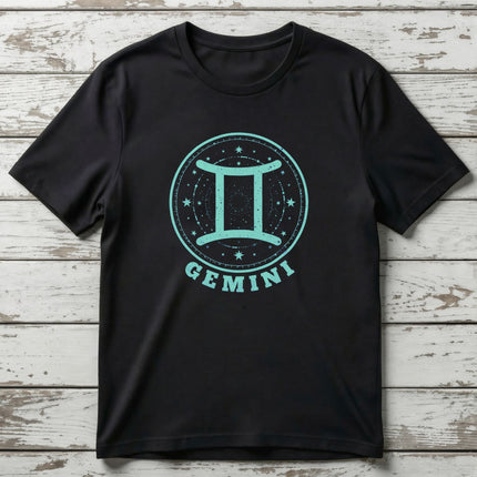 Gemini Zodiac Sign T-Shirt | Astrology Symbol Horoscope Tee | V5