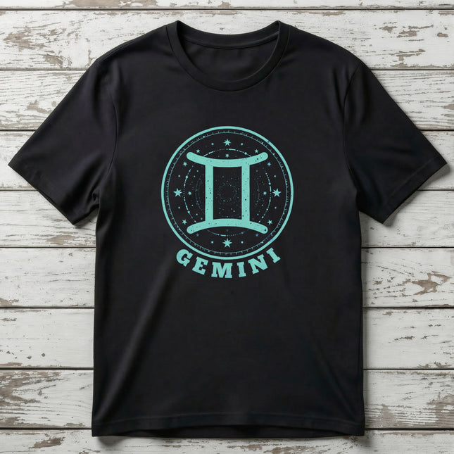 Gemini Zodiac Sign T-Shirt | Astrology Symbol Horoscope Tee | V5