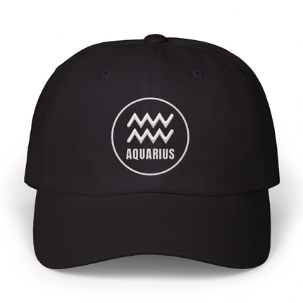 Aquarius Zodiac Embroidered Hat | Baseball Cap V2