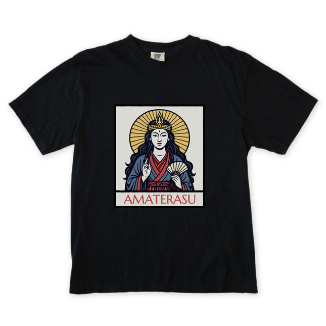 Amaterasu Sun Goddess Japanese Mythology T-Shirt, Unisex Graphic Tee Shirt
