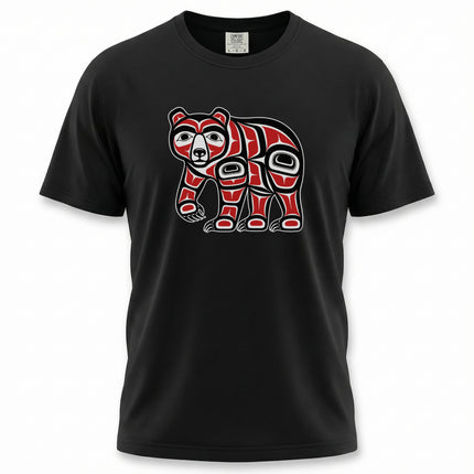 Haida Bear Indigenous Art T-Shirt | Pacific Northwest Coast Graphic Tee Tshirt
