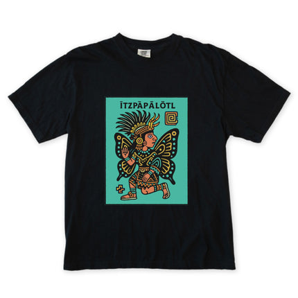 ĪTZPĀPĀLŌTL Aztec Butterfly Goddess T-Shirt | Mesoamerican Mythology Tee