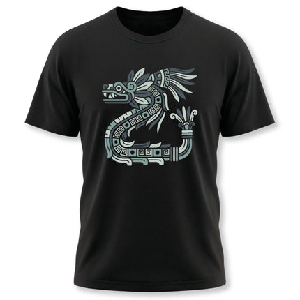 Mayan Feathered Serpent T-Shirt | Kukulkan Geometric Graphic Tee
