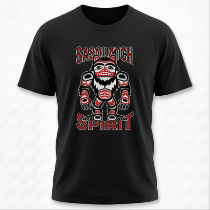 Sasquatch Spirit Bigfoot T-Shirt | Pacific Northwest Indigenous Art Tee | Spirit