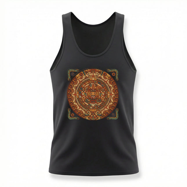 Mayan Calendar Tank Top | Ancient Mesoamerican Art Graphic Shirt