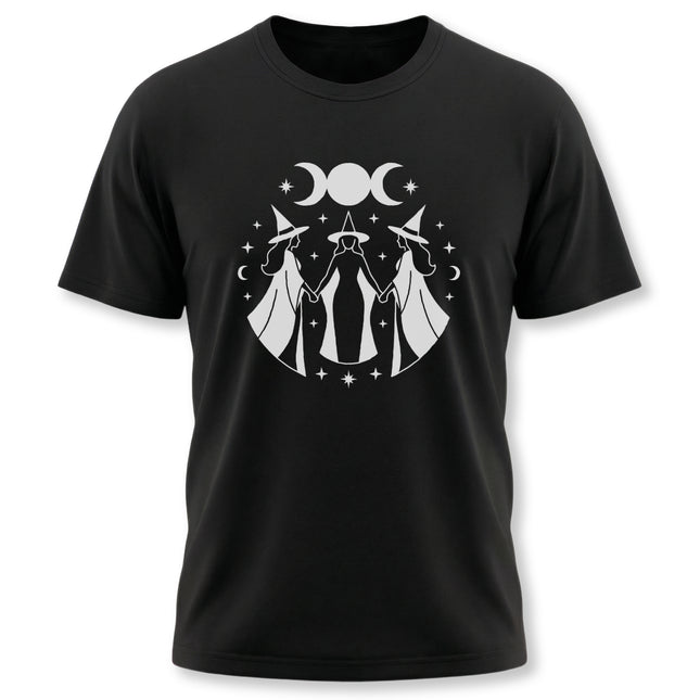 Triple Goddess Moon Phases Graphic Tee | Witches Moon Apparel