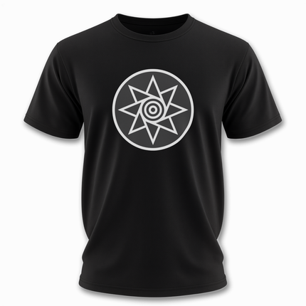 Octagram Spiral Sun T-Shirt | Symbolic Solar Design Tee | V3