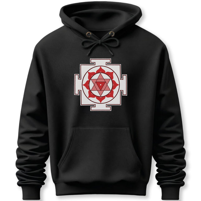 Bagalamukhi Yantra Hoodie | Hindu Sacred Geometry Protection Pullover Hoodie