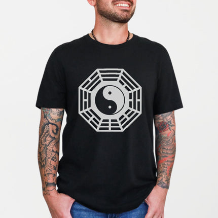 Bagua Yin Yang Symbol Tee | Martial Arts Symbolic Graphic Unisex Tee Shirt