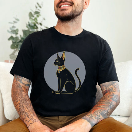 Bastet Cat T-Shirt | Ancient Egyptian Goddess Graphic Unisex Tee Shirt