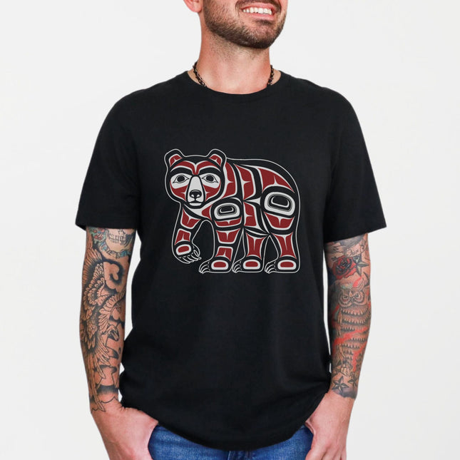Haida Bear T-Shirt | Native American Pacific Northwest Formline Art Tee