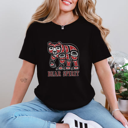 Native American Bear Spirit T-Shirt | Formline Art Indigenous Tee Shirt
