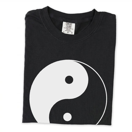 Black and white Yin Yang Taijitu symbol long sleeve t-shirt.