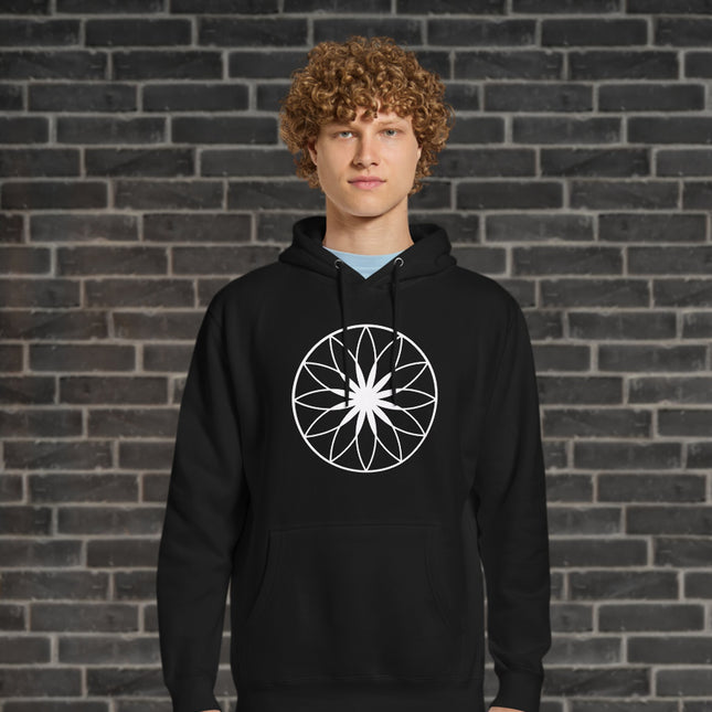 Lotus of Life Hoodie | Sacred Geometry Graphic Print Unisex Pullover Fleece