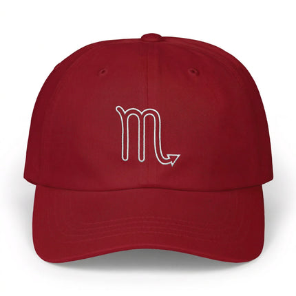 Scorpio Outline Hat | Embroidered Zodiac Sign Baseball Cap