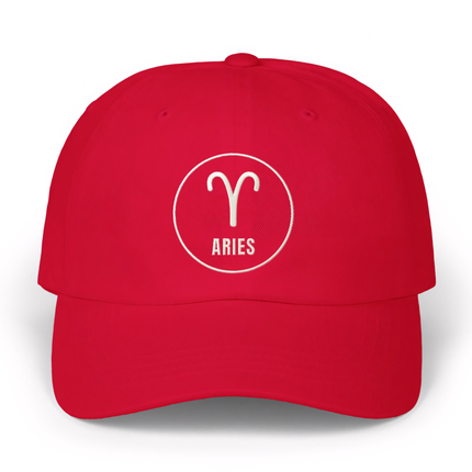 Aries Zodiac Embroidered Hat | Baseball Cap V2