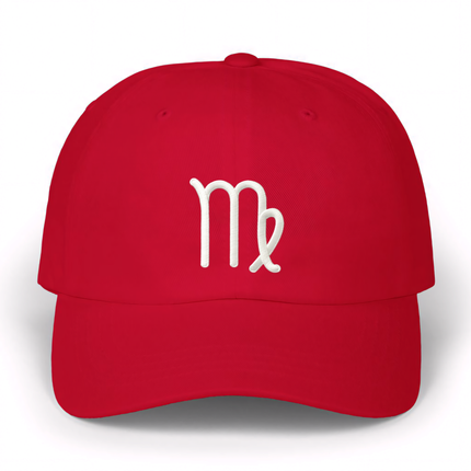 Virgo Zodiac Symbol Baseball Cap | Embroidered Astrology Symbol Hat