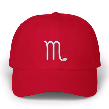 Scorpio Zodiac Baseball Cap |  Astrology Symbol Embroidered Hat