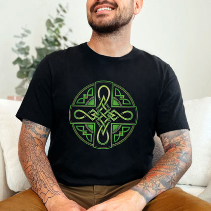 Celtic Cross T-Shirt | Irish Knot Pride Graphic Print Unisex Tee Shirt