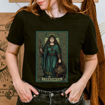 Cerridwen Celtic Goddess T-Shirt | Cauldron Witch Mythology Unisex Tee