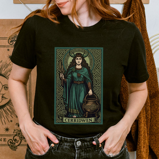 Cerridwen Celtic Goddess T-Shirt | Cauldron Witch Mythology Unisex Tee