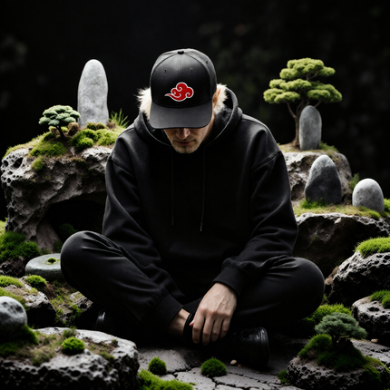 Red Cloud Hat | Chinese Auspicious Cloud Embroidered Baseball Cap V1