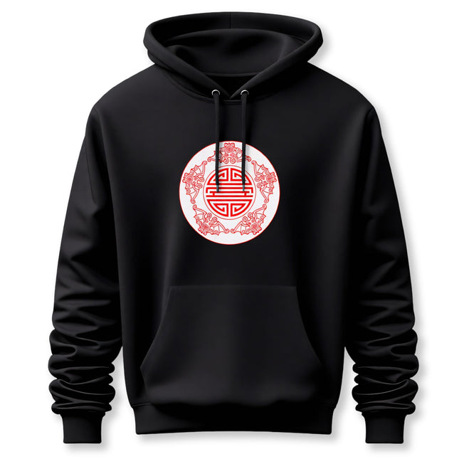 Chinese Five Bats Good Fortune Hoodie | Unisex Graphic Pullover V3