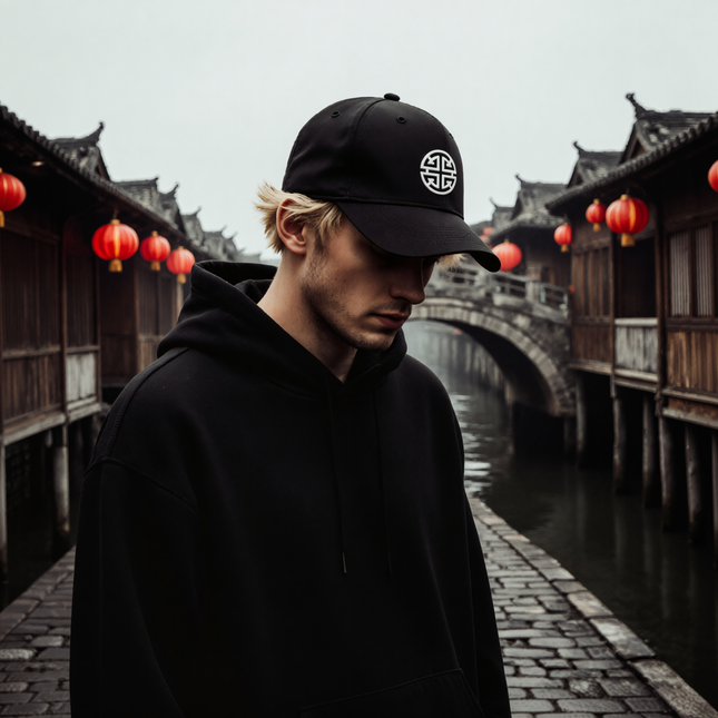 Chinese Prosperity Symbol Embroidered Hat V1