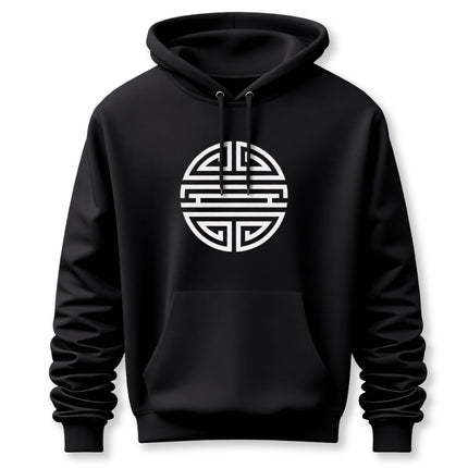 Chinese Shou Longevity Symbol Hoodie | Unisex Graphic Pullover V1
