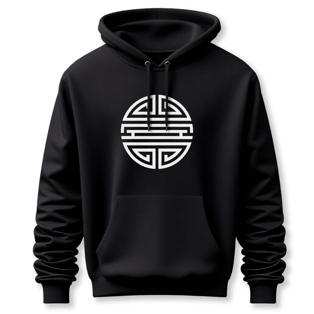 Chinese Shou Longevity Symbol Hoodie | Unisex Graphic Pullover V1