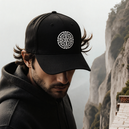 Chinese Wealth Symbol Embroidered Hat V1
