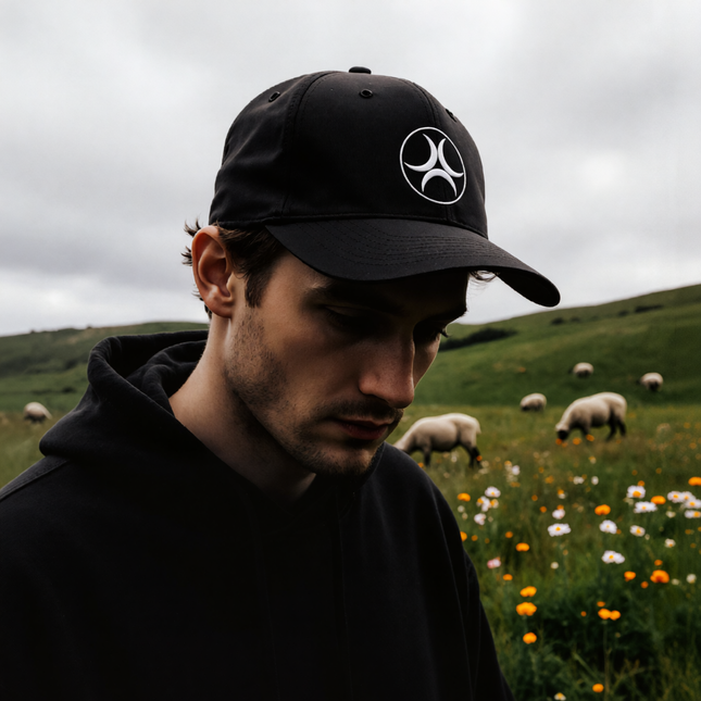 Celtic Triple Moon Embroidered Hat | Witchy Symbolic Baseball Cap