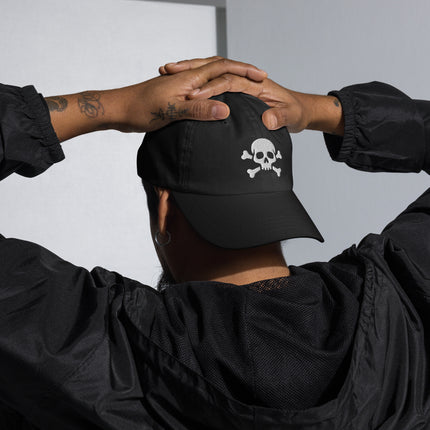 Skull And Crossbones Baseball Cap | Jolly Roger Embroidered Dad Hat