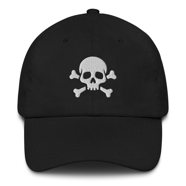 Skull And Crossbones Baseball Cap | Jolly Roger Embroidered Dad Hat